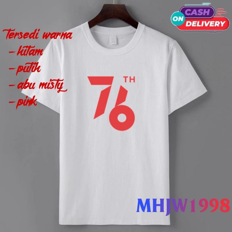 kaos anak hut ri 76/baju kaos anak hut ri 76/t shirt anak hut ri 76