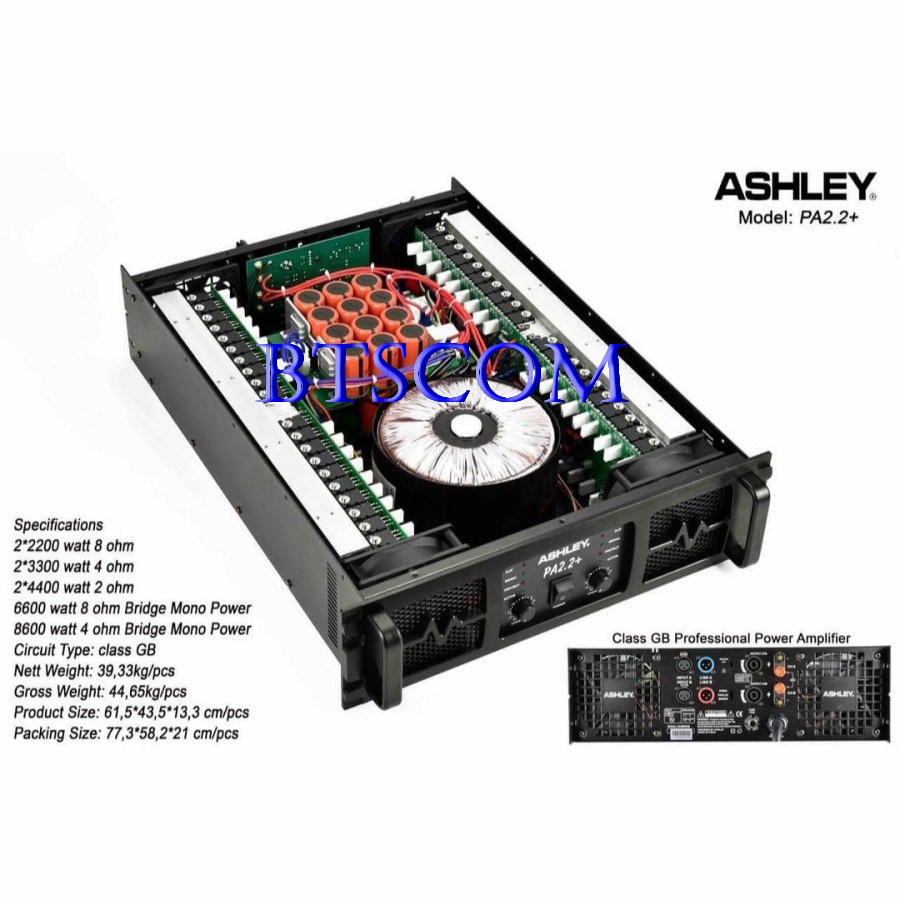 POWER AMPLI ASHLEY PA2.2+ ORIGINAL POWER ASHLEY PA 2.2 + POWER ASHLEY VLASS GB PA2.2 + PWER ASHLEY 2