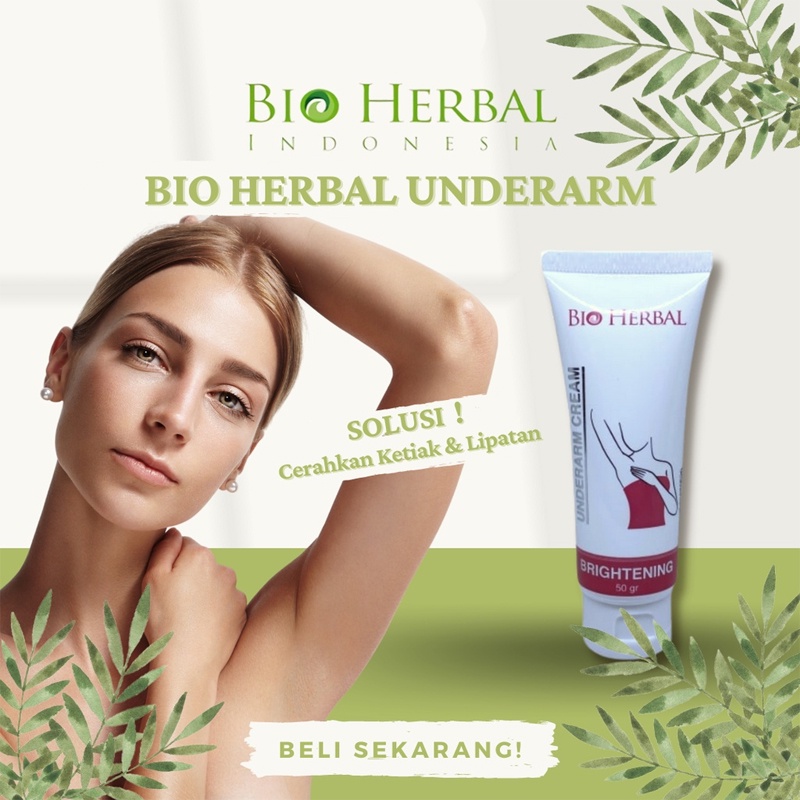 Deodorant Deodoran Cream Krim Pencerah Pemutih Ketiak Selangkangan Leher Bio Herbal Underarm BPOM