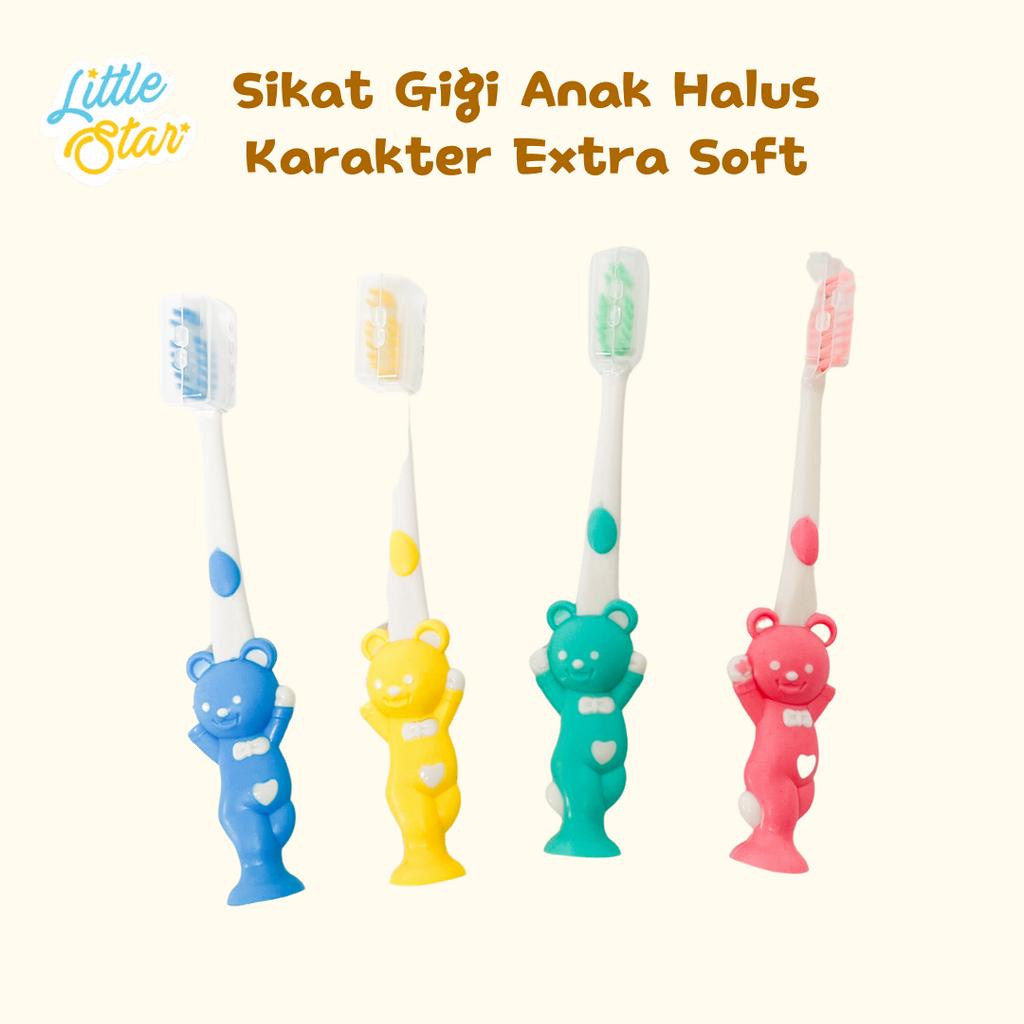 Sikat Gigi Anak Bayi Extra Soft Halus Lembut Motif Karakter Import Murah BPA Free