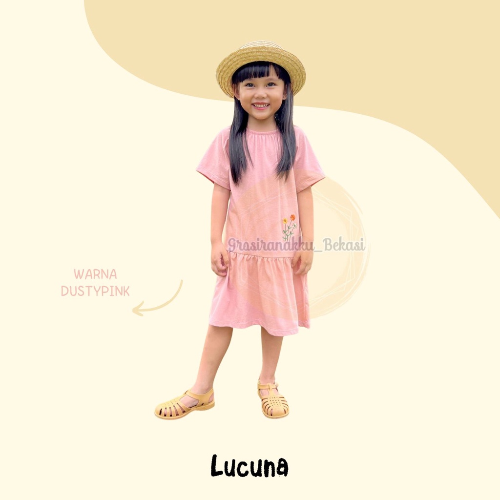 Dress Anak Camelia Lucuna Mix Warna Size 1-5 THN