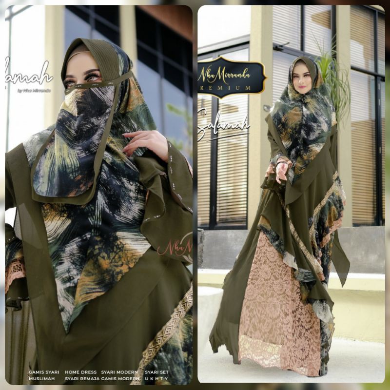 Salamah set syari By Nha Miranda