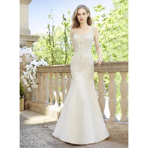 Dresses Putih Beaded Gaun Pengantin Gaun Putri Duyung