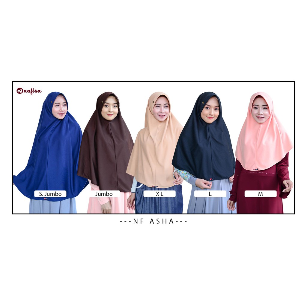 TERMURAH ASHA Hijab Instan Kaos | Jilbab Instan Khimar Syar'i Kerudung Instan Pad Kaos