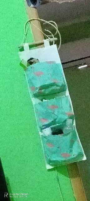Pouch Gantung 3 Sekat Storage Bag Gantung [ 3 Sekat ]