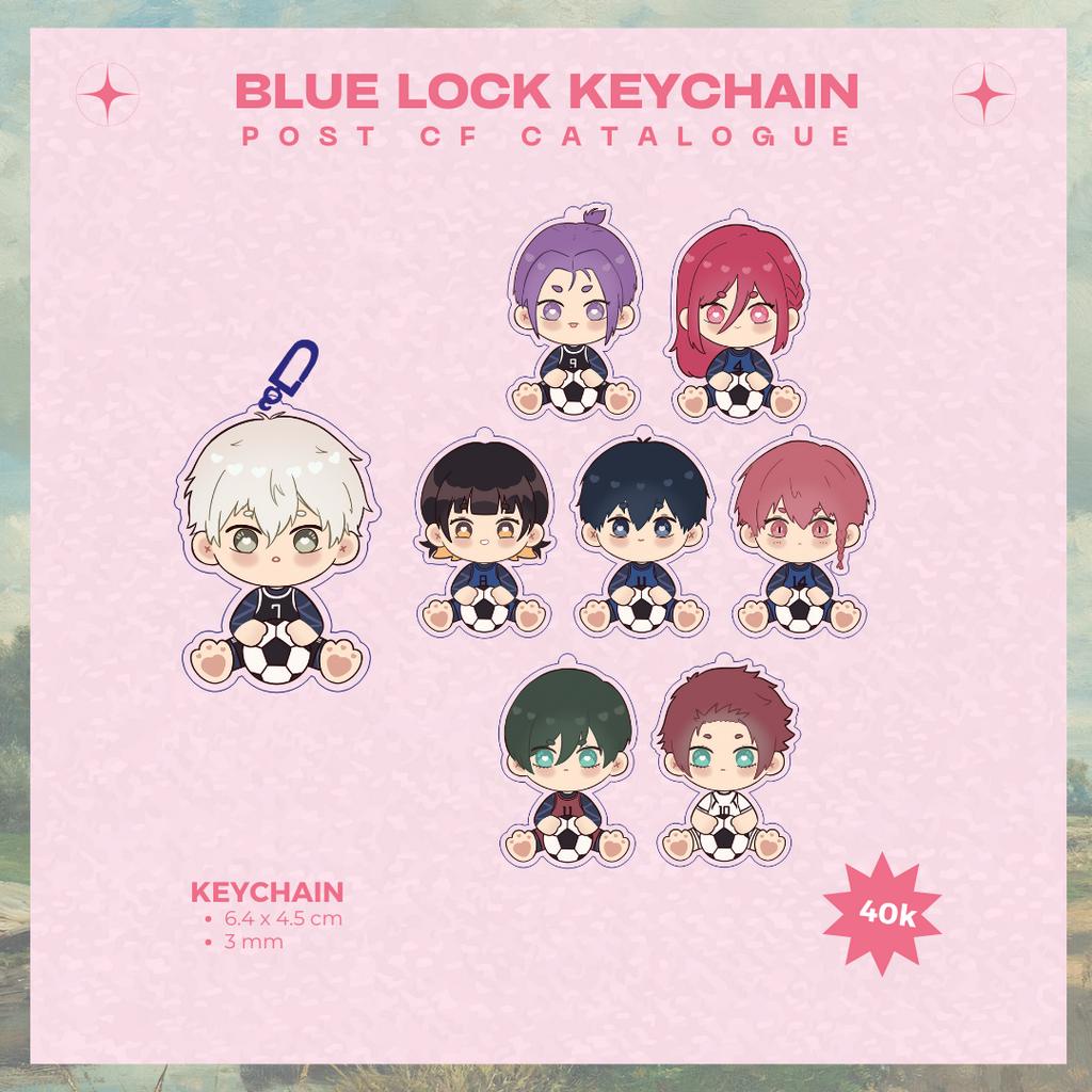 Blue Lock Keychain and Sticker