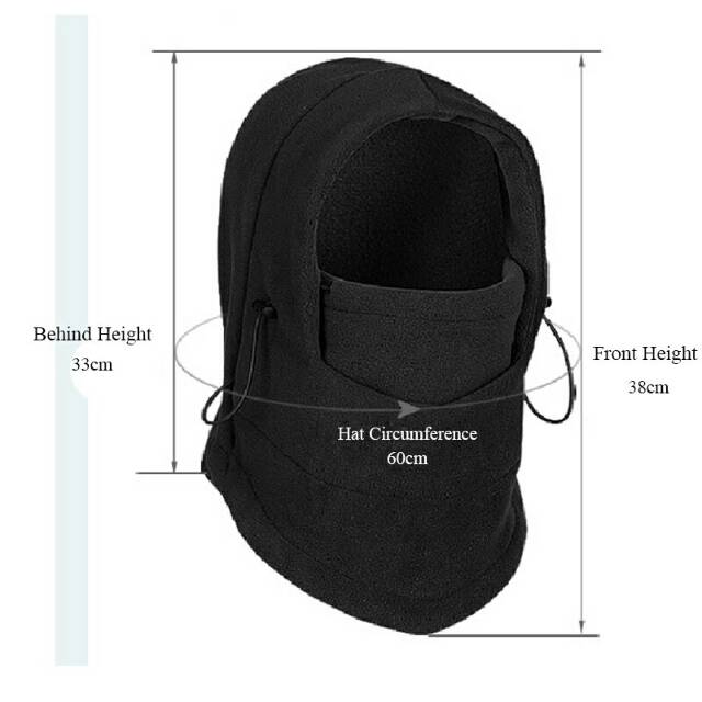 Masker Ninja | Balaclava | Fleece Polar 6in1 Full Face Multifungsi