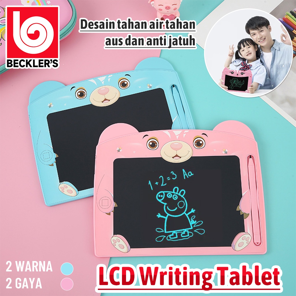 LCD Writing Drawing  Tablet Karakter CAT BEAR/ Papan Tulis Anak Belajar Gambar Mainan Edukasi