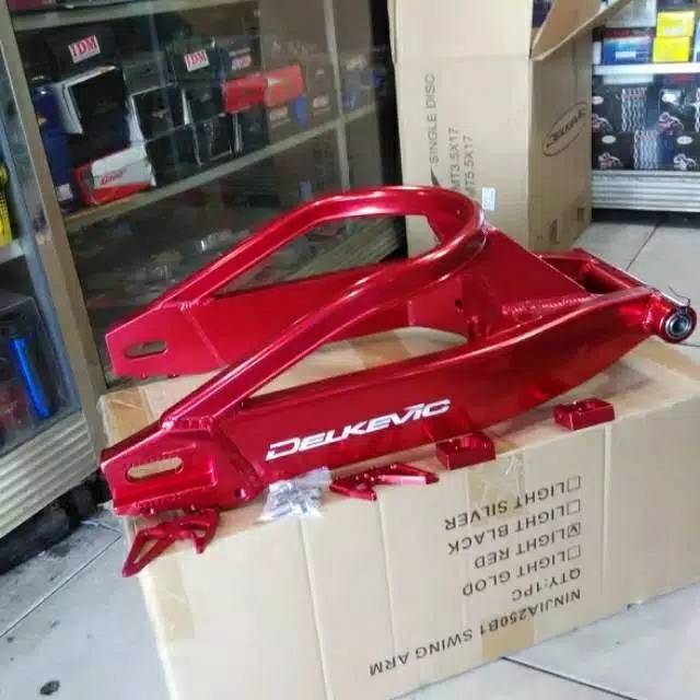 Swing arm delkevic ninja 250 fi & ninja 250 carbu swing arm ninja 250 swing arm lebar ninja 250 fi