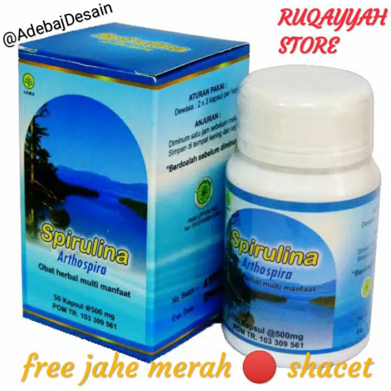 

Spirulina Menjaga Daya Tahan Tubuh-Herbal Insani-50 Kapsul ASLI