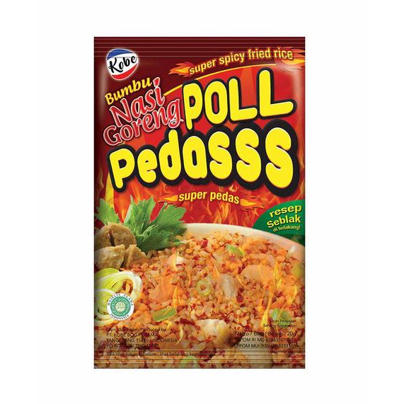 bumbu Kobe Bumbu Nasi Goreng Pedas Poll 20gr