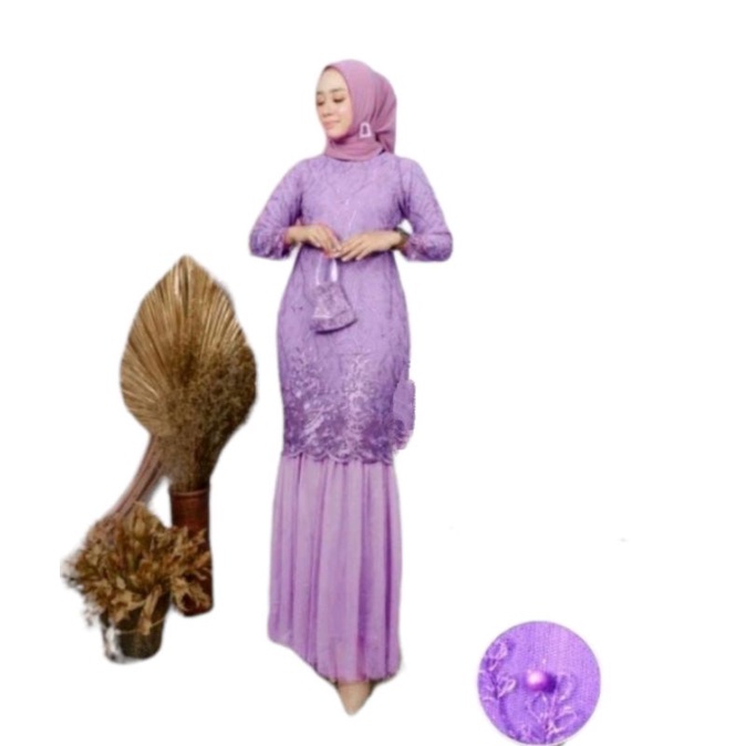 Jubah Gamis Terbaru Brukat Dewasa Remaja Brokat Dress Syar i Muslim Wanita Kekinian new Fashion Leba