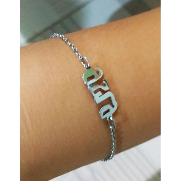 Gelang Nama titanium bayi  anak perempuan