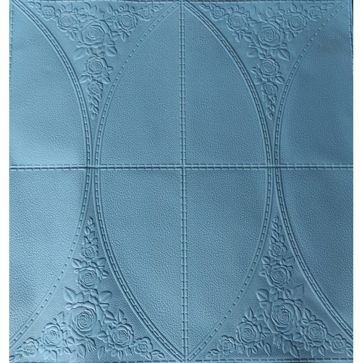 FAYES Wallpaper Dinding Foam 3D 70 x 39 CM Motif Unik Waterproof / walpaper dinding U96 / U137 / U138 / U139-U137 LUXURY BLUE