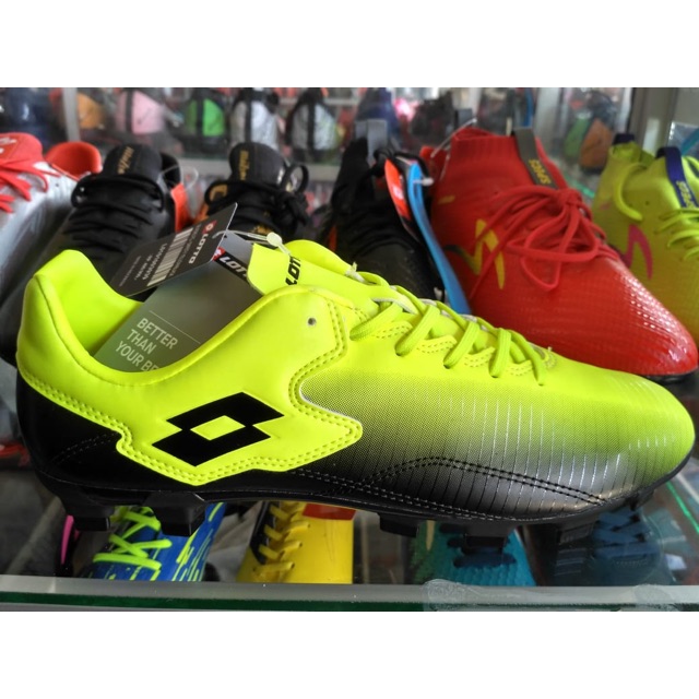 SALE Size 38 Sepatu Bola Lotto Severe FG Safety Yellow Original