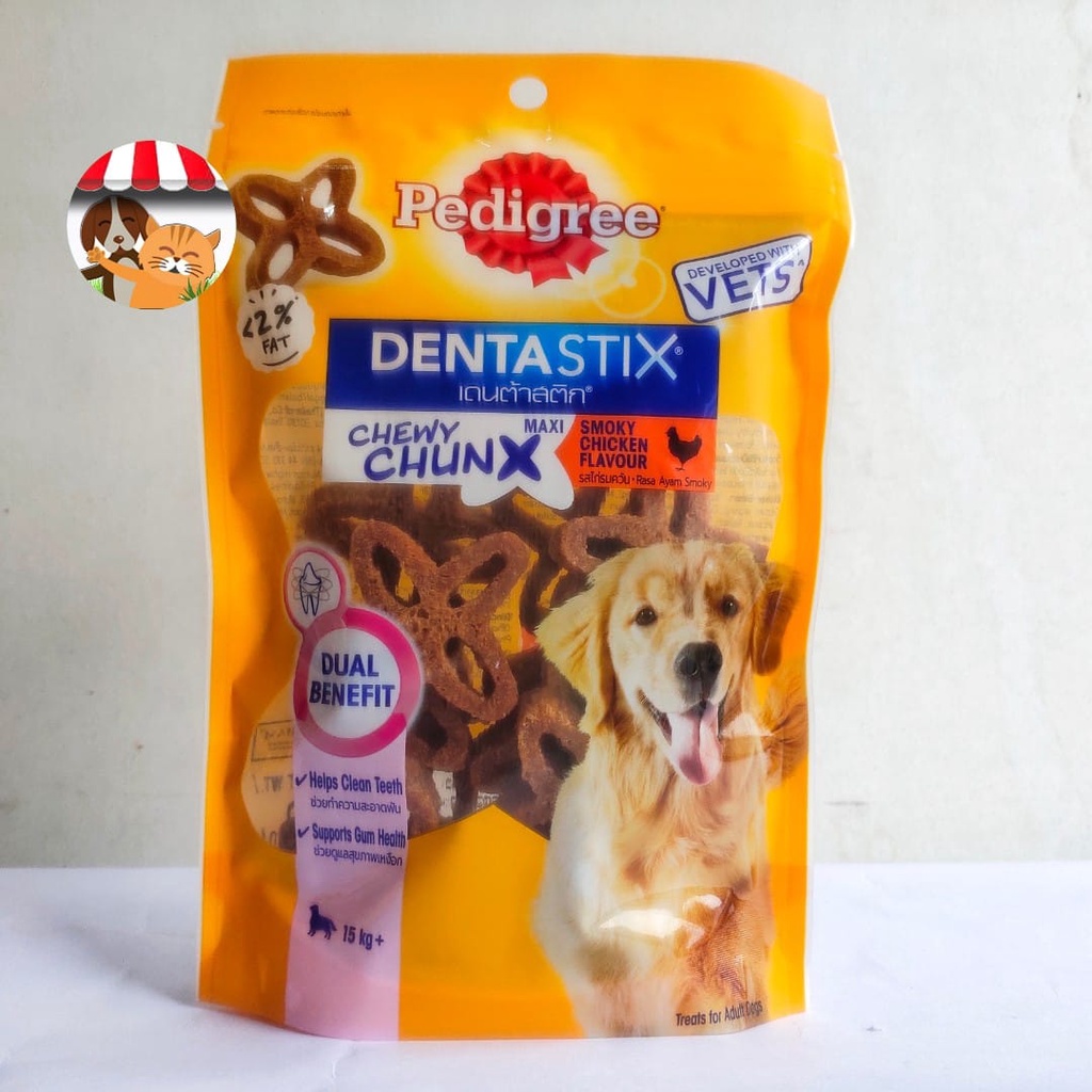 Pedigree DentaStix Chewy Chunx Maxi 68gr rasa Smoky Chicken