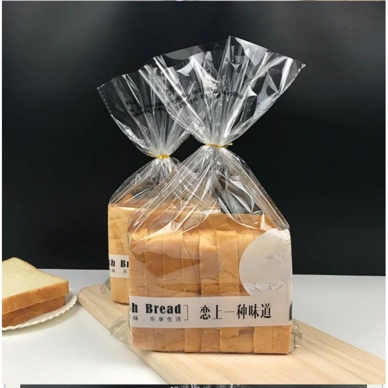 25pcs PLASTIK ROTI MANIS BAKERY BREAD FRESH