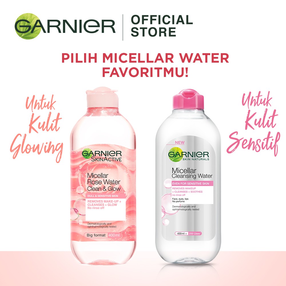 rose micellar water garnier
