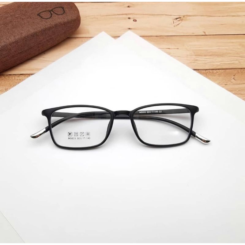 Kacamata Kotak Kecil Lentur Plus Minus Anti Radiasi Blueray Photocromic