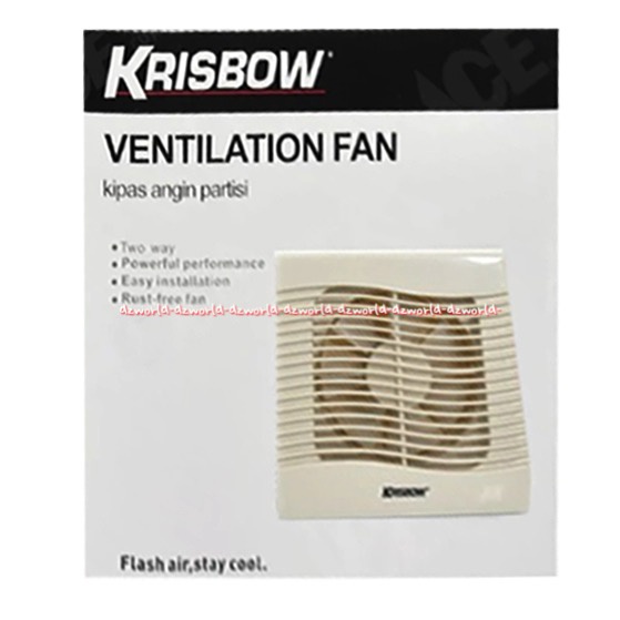 Krisbow Exhaust Fan Dinding 8inch Alat Menghilangkan Udara Kotor Bau Pengap Sirkulasi Udara Dalam Ruangan Tetap Bersih Segar Ekhaus Fan Kipas Dinding Untuk WC Toilet 20cm