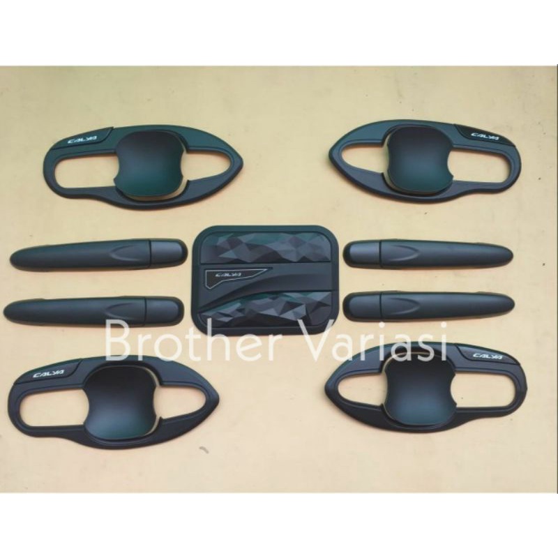 Paket Outer Handle Tank Cover Calya Sigra 2016 2021 Hitam
