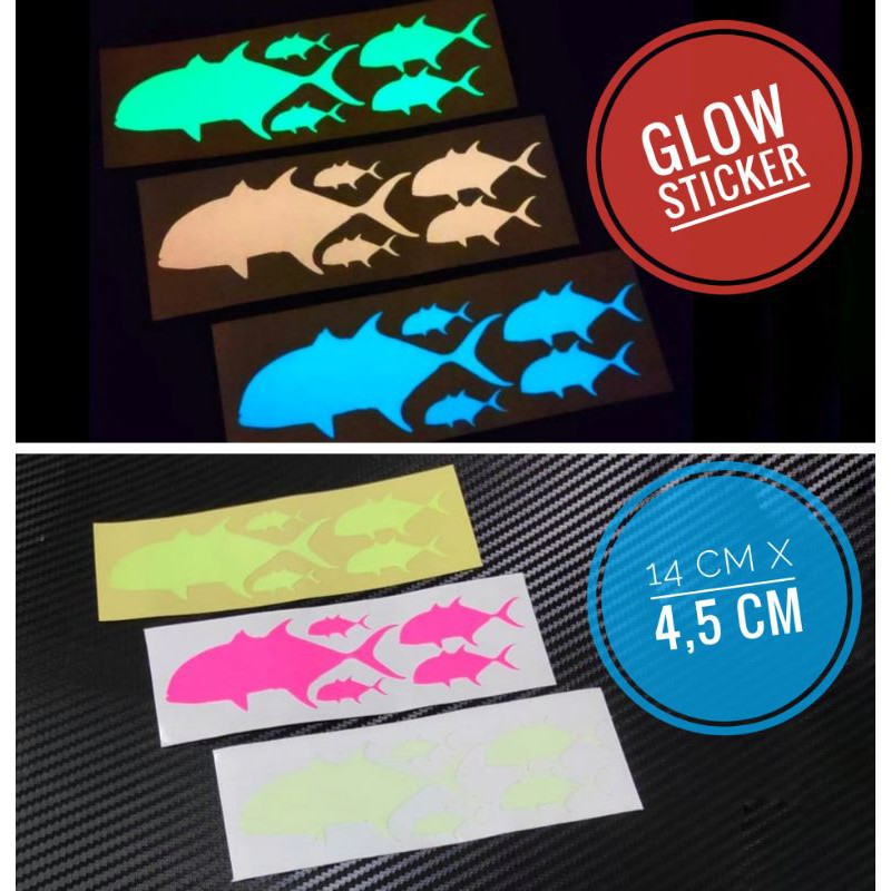 Stiker ikan Gt bisa di Tempel di Joran Box Pancing Metal jig Cutting Sticker fish