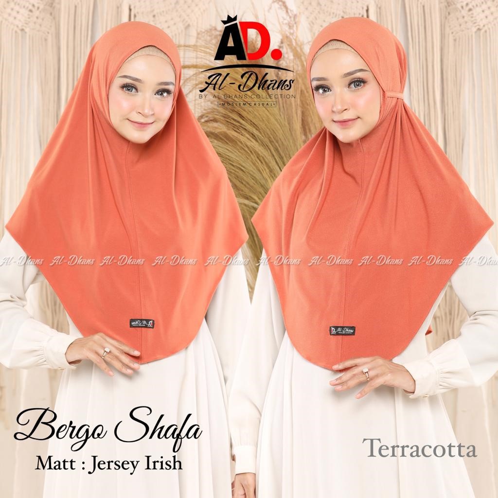 Jilbab Instan Bergo Shafa Bahan Jersey Irish By Al-Dhans