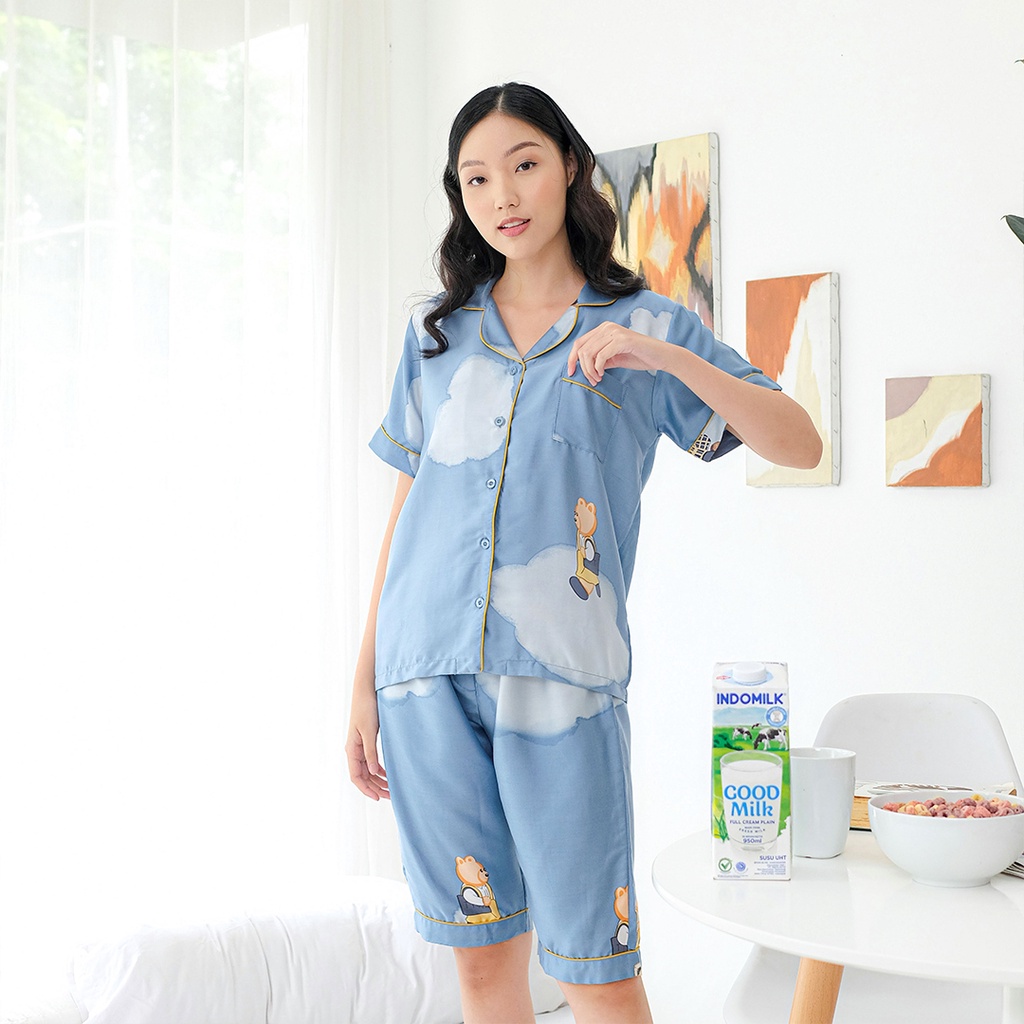 Cielyn - Paddington Organic Silk Piyama Wanita Dewasa Set