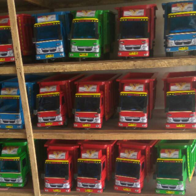 TRUK OLENG MURAH mainan mobilan kayu miniatur diecast