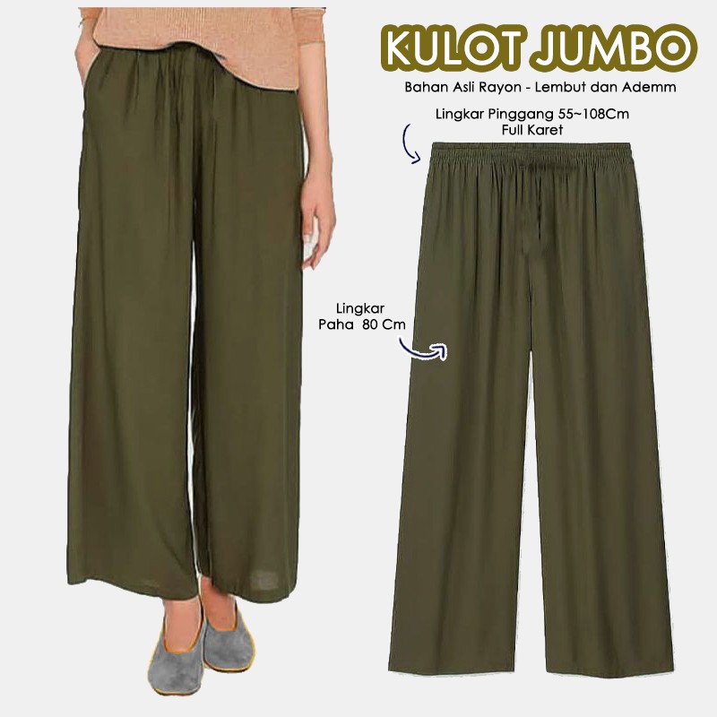 Kulot Jumbo Relaco Bahan Rayon Premium