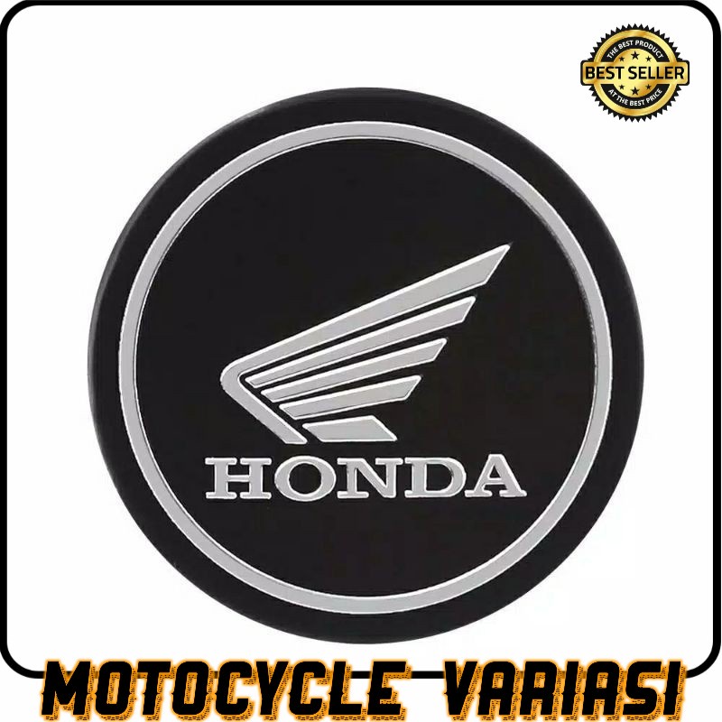 logo emblem Honda bulat alumunium