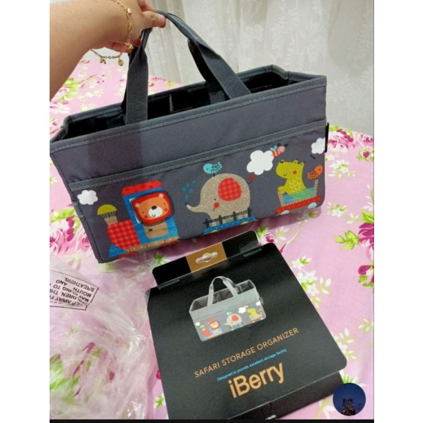 iBerry Safari Storage Organizer Foldable Caddy Tas Perlengkapan Bayi