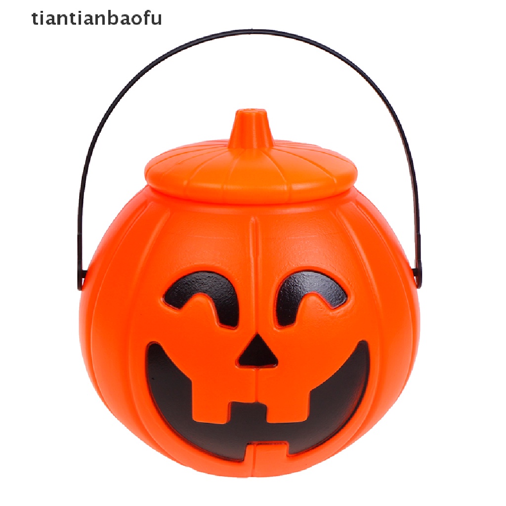 Ember Bentuk Labu Bahan Plastik Untuk Dekorasi Pesta Halloween