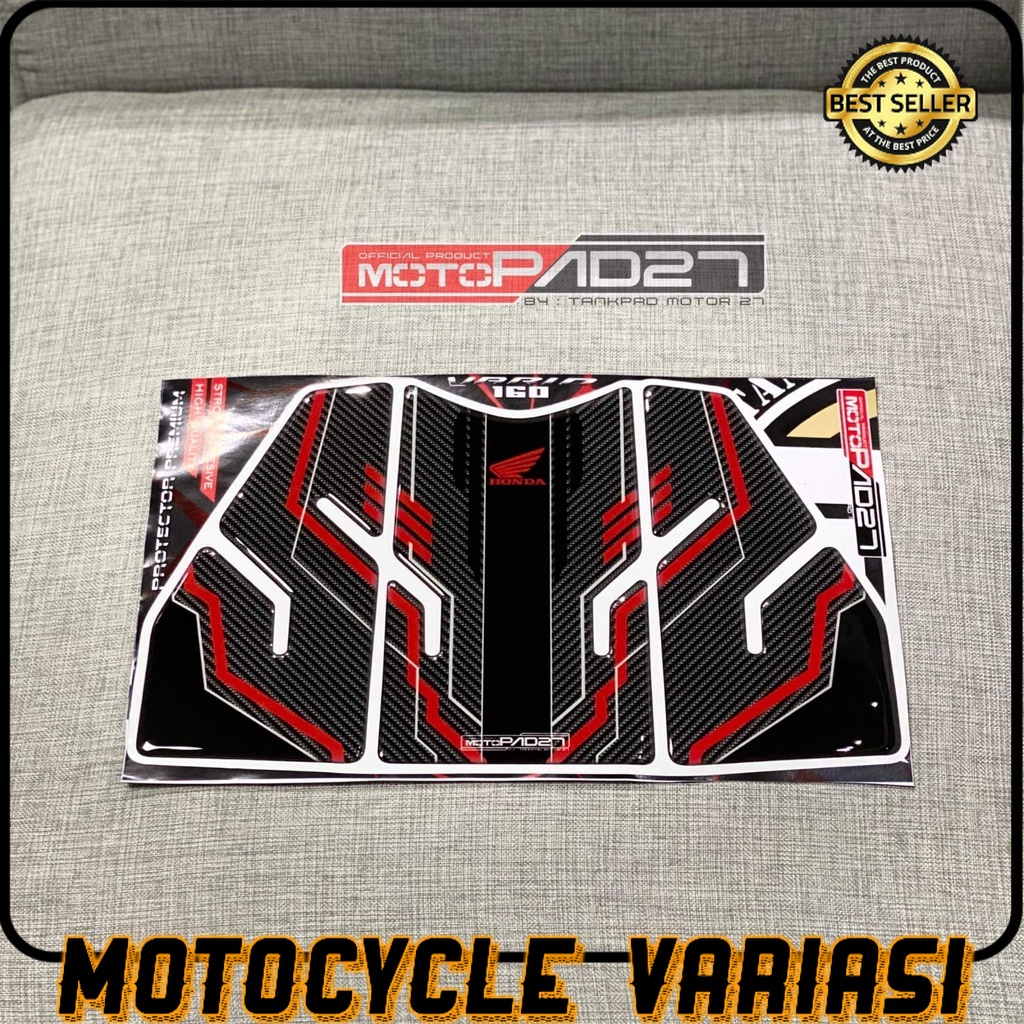 MOTOPAD27 Sticker stiker DECKPAD NEW HONDA VARIO 160 Resin Timbul Premium Presisi