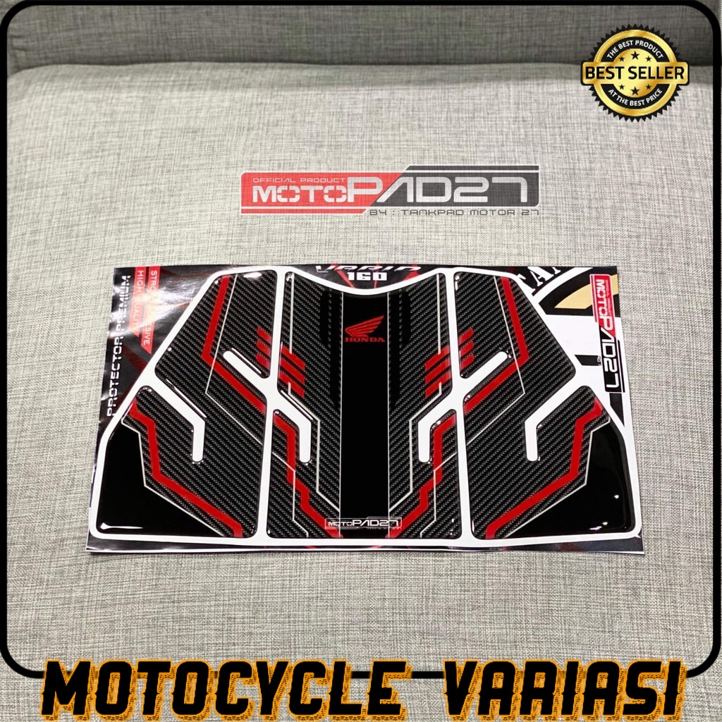 MOTOPAD27 Sticker stiker DECKPAD NEW HONDA VARIO 160 Resin Timbul Premium Presisi