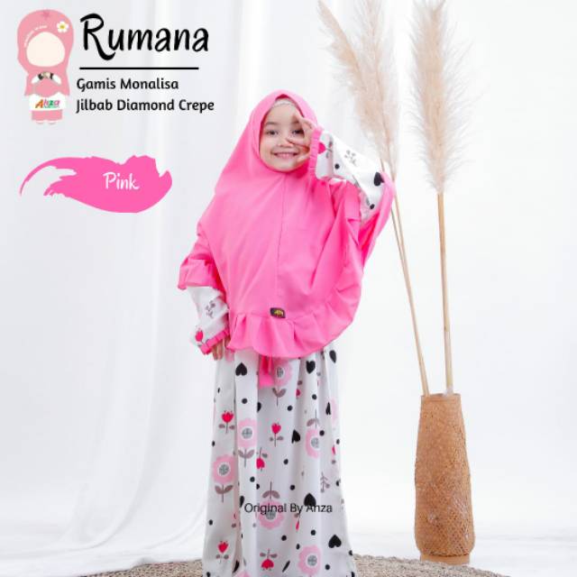 Gamis Anak Rumana Pink by Ahza