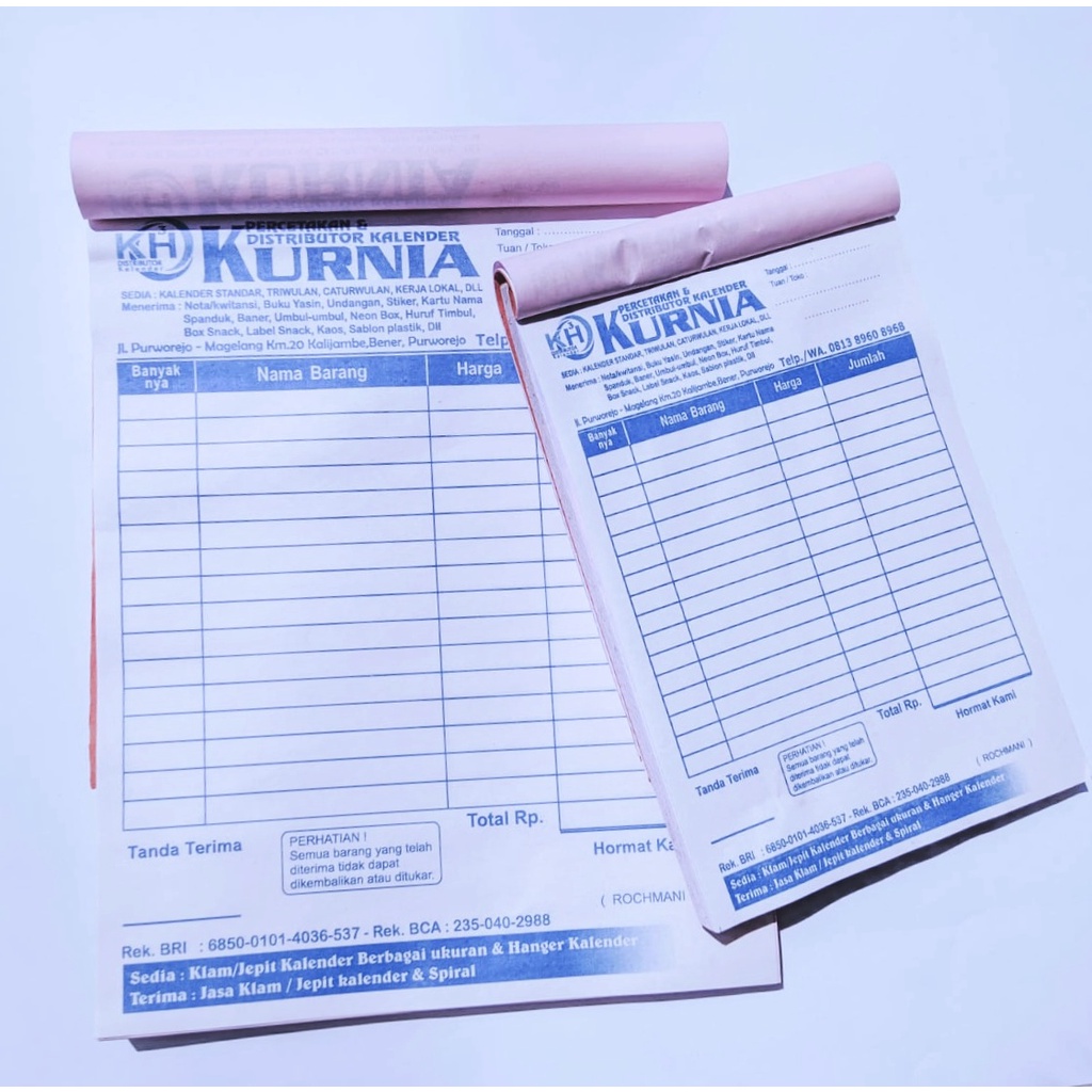 

NOTA/KWITANSI 1 RIM