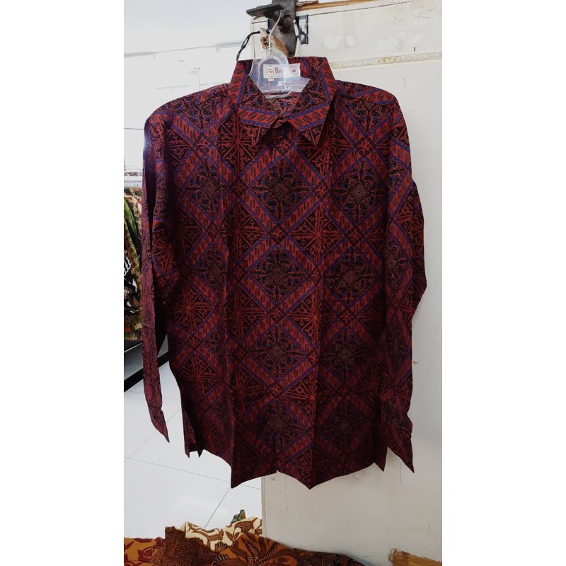Batik Danar Hadi Lengan Panjang Original Merah [ADN-PD132]