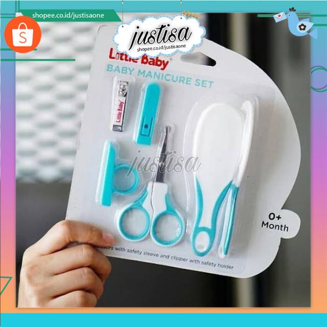 Promo !! LITTLE BABY MANICURE SET GUNTING KUKU BAYI SISIR BAYI MURAH