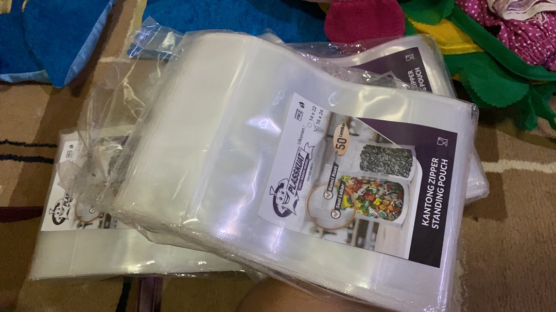 Standing Pouch Seal Lebar Ukuran 16x24