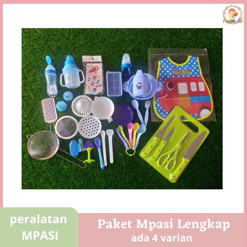 Paket MPASI Lengkap/Peralatan MPASI Bayi/Perlengkapan Makan Bayi