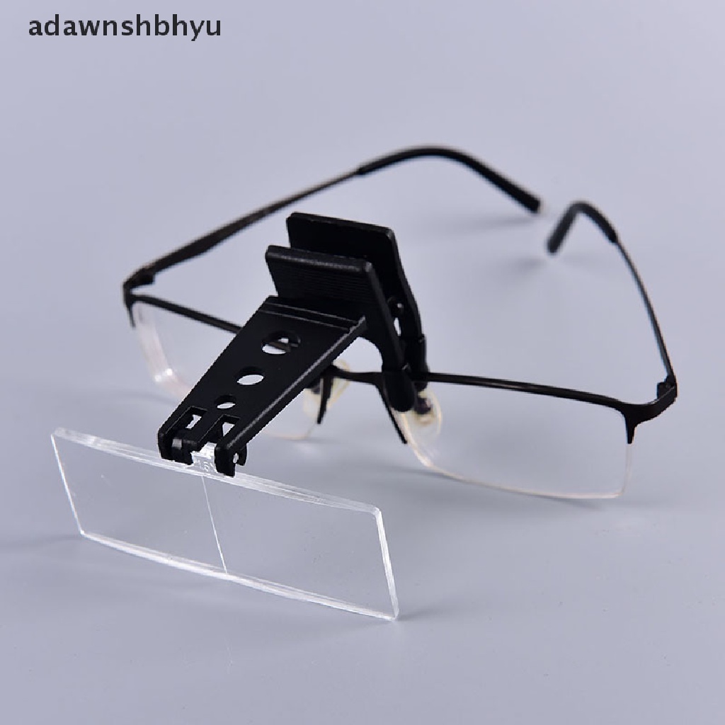 [adawnshbhyu] Kacamata Clip-on Mata Teropong Magnifier Eyeglasses Dengan 3lensa 1.5X,2.5X,3.5X