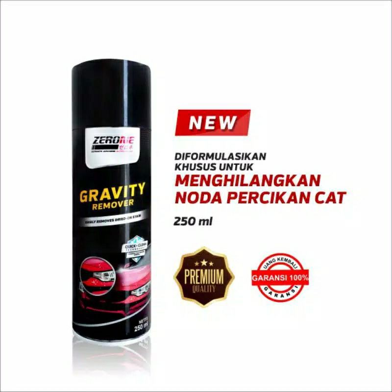 Zerone gravity remover menghilangkan noda percikan cat