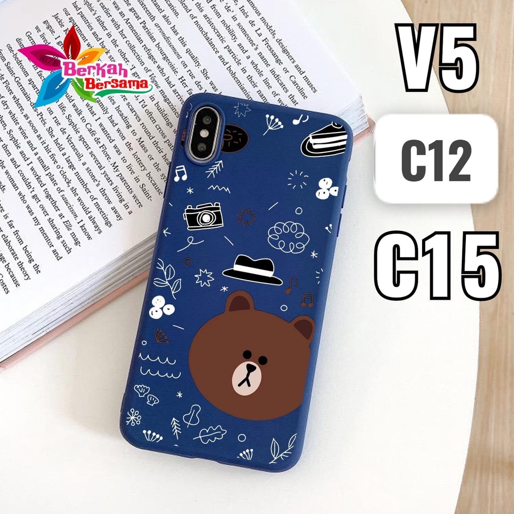 SS015 SOFTCASE BEAR Realme C2 C3 5 5I 5S C11 C12 NARZO 30A C15 7i C17 7 BB4503