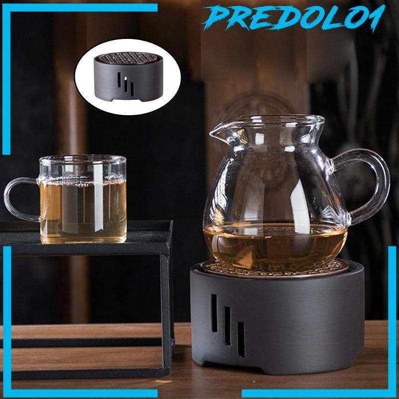 [PREDOLO1] Warm Stoneware Household Holder Mat Alcohol Teapot Stove for Office Home