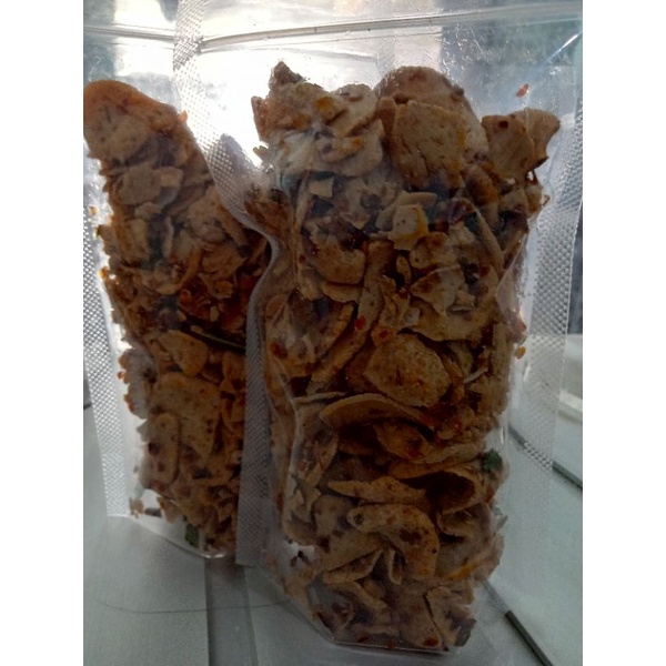 

Basreng Pedas (bumbu rempah daun jeruk)