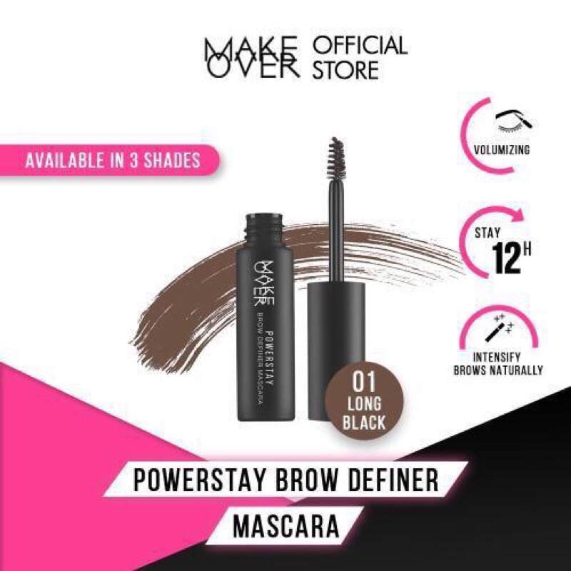 MAKE OVER POWERSTAY brow definer mascara ( maskara alis )