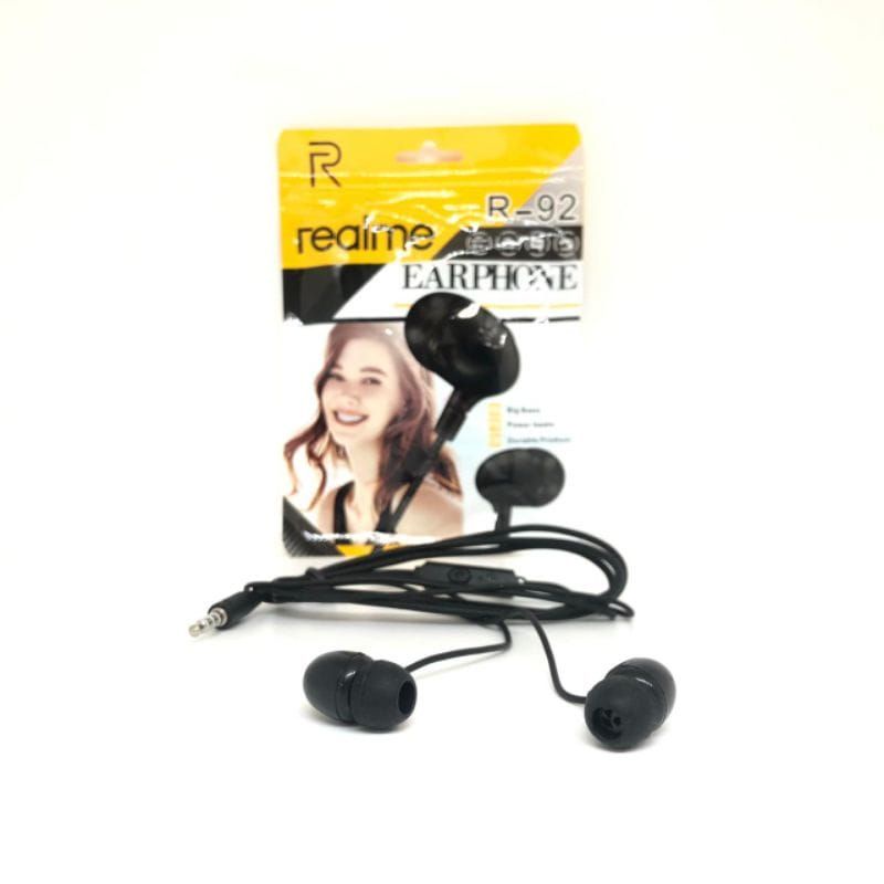 Headset REALME R-92 BIG BASS Handsfree REALME R92 BIG BASS Earphone REALME R-92 BIG BASS