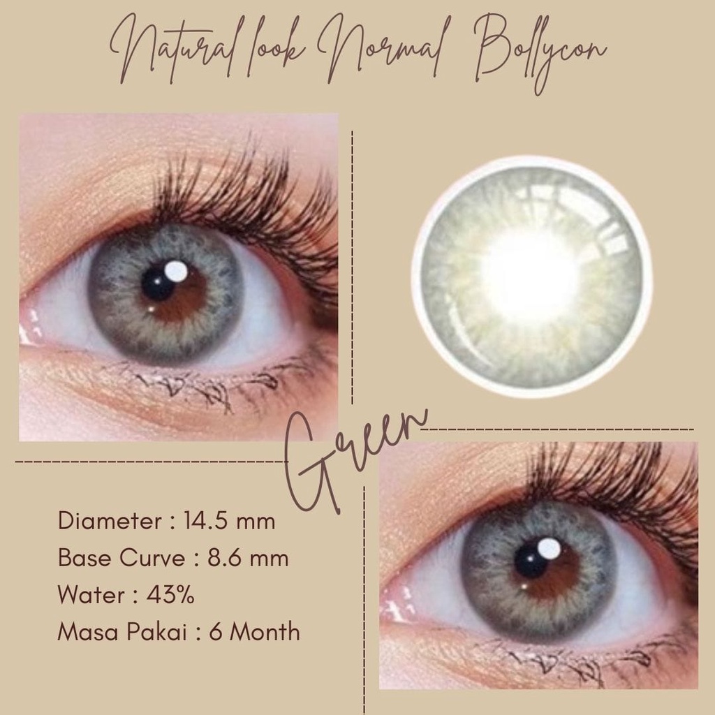 SOFTLENS WARNA NATURAL LOOK NORMAL BOLLYCON