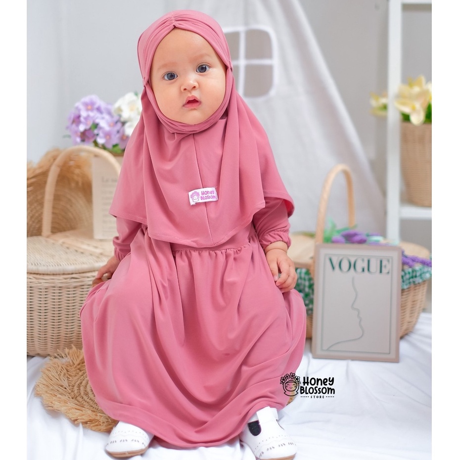 HoneyBlossom - gamis bayi perempuan 6 12 bulan / gamis bayi / gamis bayi perempuan 1 tahun lylia series